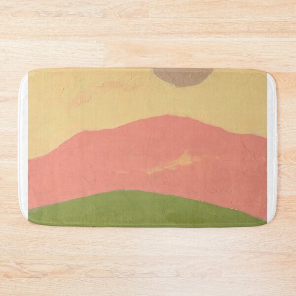 Item preview, A yellow sun A green sun - Original Paintings by Etel Adnan, Etel Adnan Color Landscape Art designed and sold by OilArtLittle.