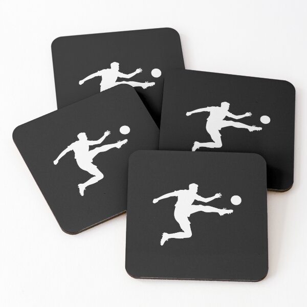 Item preview, Football Kick Silhouette – Dynamic Pose designed and sold by BrushRushX.