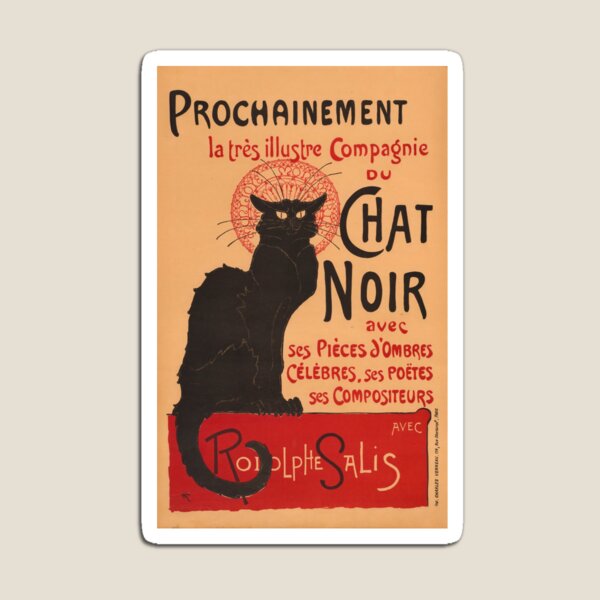 Item preview, Iconic Le Chat Noir Poster | Art Nouveau Masterpiece | Famous Paris Cabaret Artwork | Théophile Steinlen Print designed and sold by artofuniverse.