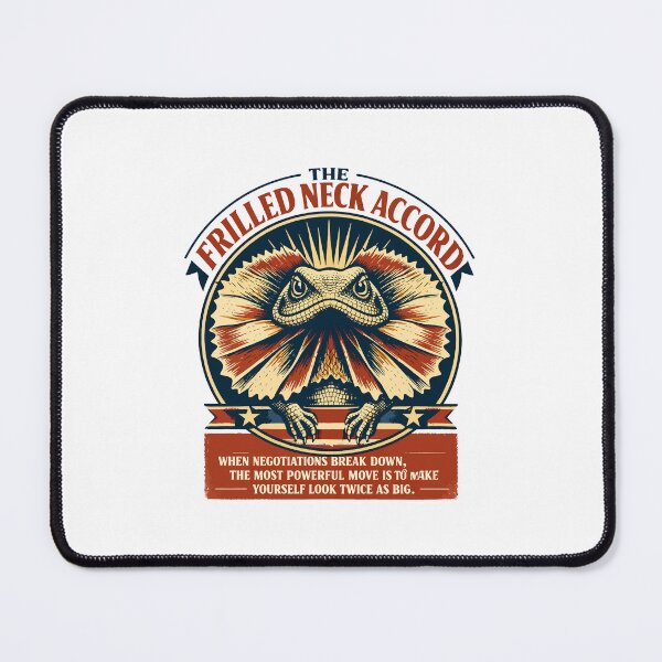 Item preview, Frilled Neck Accord Retro Lizard Emblem designed and sold by WildlifeInc.