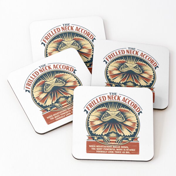 Item preview, Frilled Neck Accord Retro Lizard Emblem designed and sold by WildlifeInc.