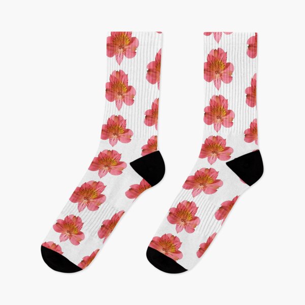 Item preview, peach pink peruvian lily/ alstromeria flower sticker designed and sold by inainart.