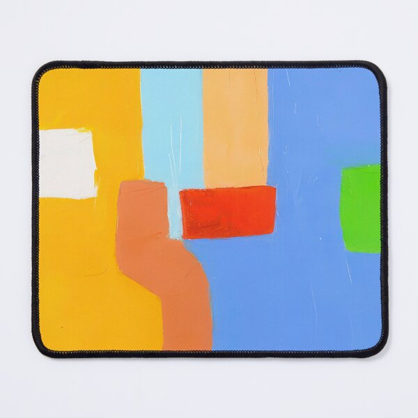 Item preview, Original Paintings by Etel Adnan, Etel Adnan Color Landscape Art designed and sold by OilArtLittle.