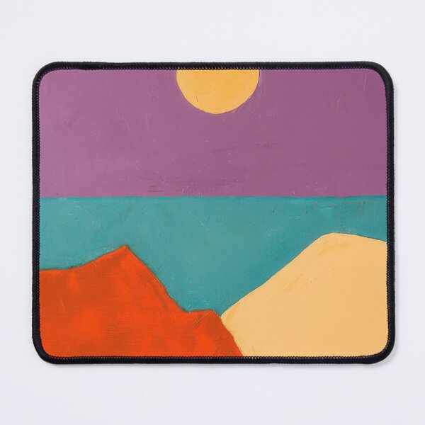 Item preview, Original Paintings by Etel Adnan, Etel Adnan Color Landscape Art designed and sold by OilArtLittle.