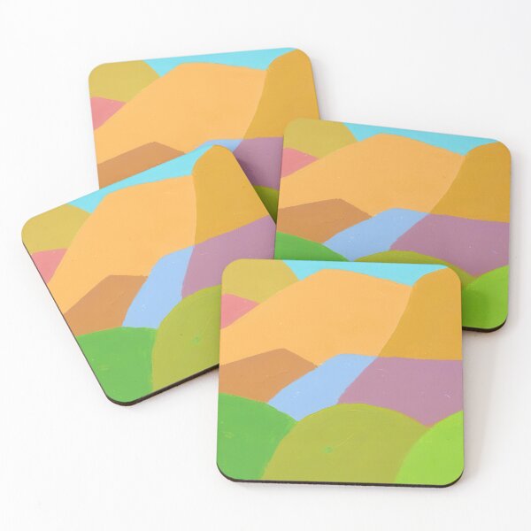 Item preview, Original Paintings by Etel Adnan, Etel Adnan Color Landscape Art designed and sold by OilArtLittle.