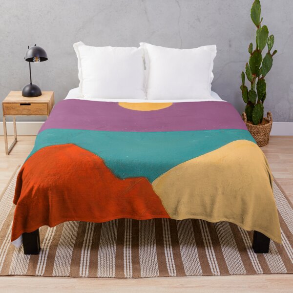 Item preview, Original Paintings by Etel Adnan, Etel Adnan Color Landscape Art designed and sold by OilArtLittle.