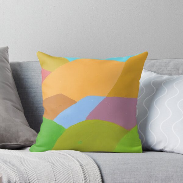 Item preview, Original Paintings by Etel Adnan, Etel Adnan Color Landscape Art designed and sold by OilArtLittle.