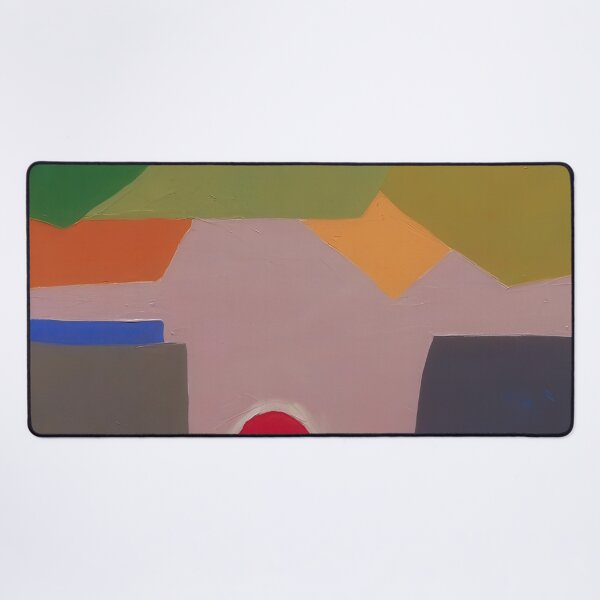 Item preview, Original Paintings by Etel Adnan, Etel Adnan Color Landscape Art designed and sold by OilArtLittle.
