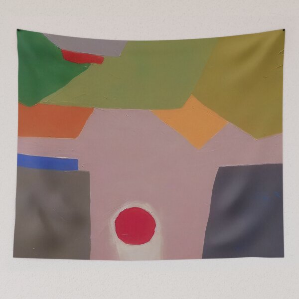 Item preview, Original Paintings by Etel Adnan, Etel Adnan Color Landscape Art designed and sold by OilArtLittle.