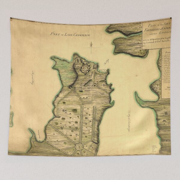 Item preview, Map of Crown Point, New York (1759) designed and sold by allhistory.