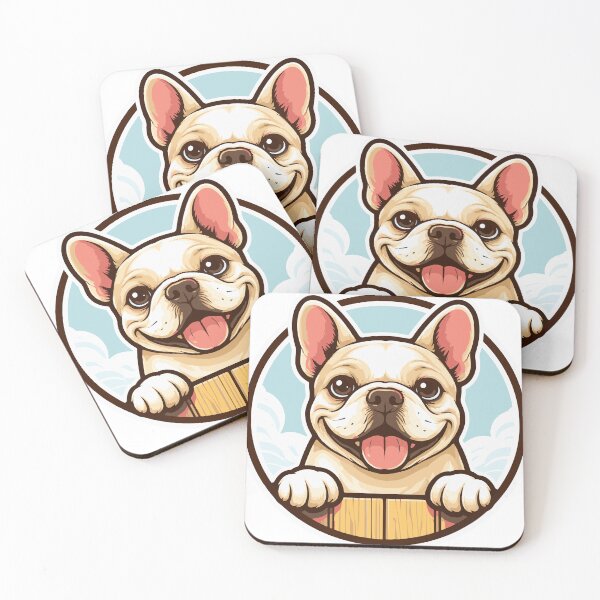 Item preview, Smiling French Bulldog – Pet Design in Circular Frame designed and sold by Arte Digital Siglo XXI.