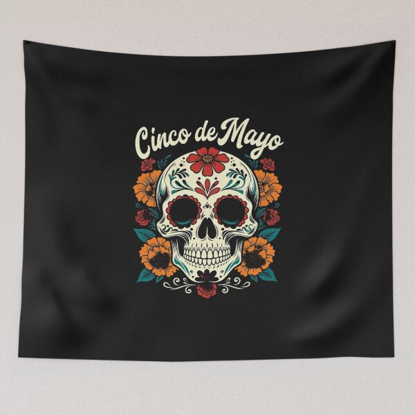 Item preview, Cinco De Mayo Sugar Skull Mexican Celebration designed and sold by GrumpySableye.