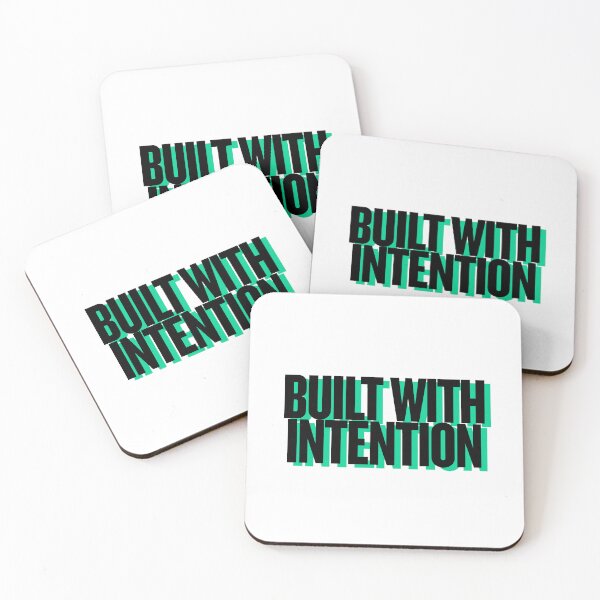 Item preview, Built With Intention – Minimalist Motivation Quote | Purpose & Long-Term Mindset Design designed and sold by AXIS-EQUILIBRIO.