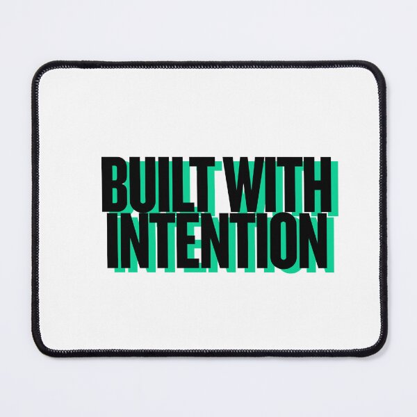 Item preview, Built With Intention – Minimalist Motivation Quote | Purpose & Long-Term Mindset Design designed and sold by AXIS-EQUILIBRIO.