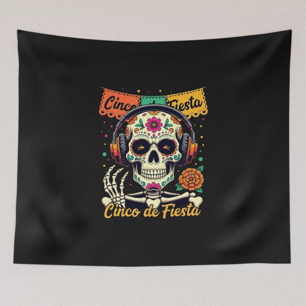 Item preview, Cinco De Fiesta Sugar Skull Mexican Party Celebration designed and sold by GrumpySableye.