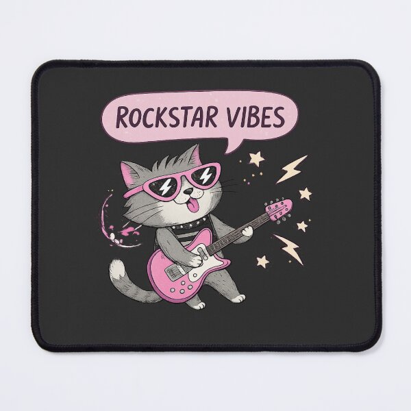 Item preview, Rockstar Vibes – Turn Up the Meow-sic designed and sold by Artiviose.