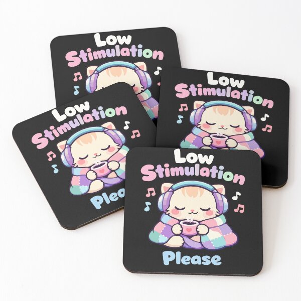 Item preview, Low Stimulation Please – Cute Pastel Cat Neurodiversity designed and sold by FamaPod.