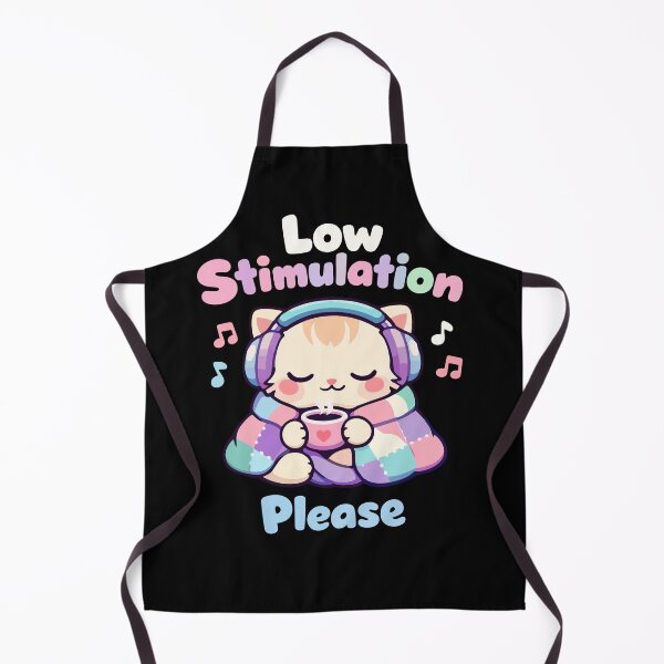 Item preview, Low Stimulation Please – Cute Pastel Cat Neurodiversity designed and sold by FamaPod.