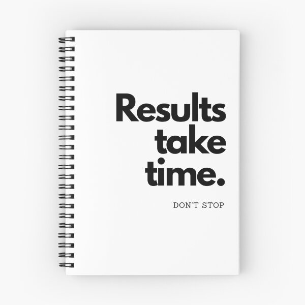 Item preview, Results Take Time – Minimalist Motivation Quote | Patience & Long-Term Mindset Design designed and sold by AXIS-EQUILIBRIO.