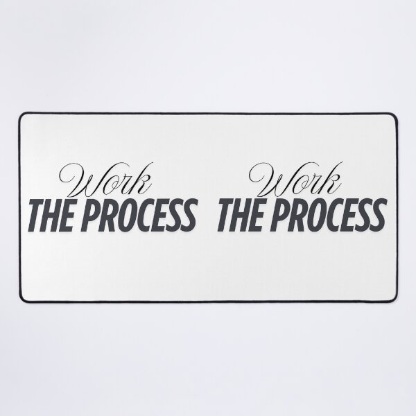 Item preview, Work the Process – Minimalist Motivation Quote | Discipline & Growth Mindset Design designed and sold by AXIS-EQUILIBRIO.