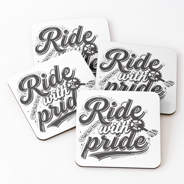 Item preview, Ride with Pride - Vintage Bicycle Typography designed and sold by ChainPower.