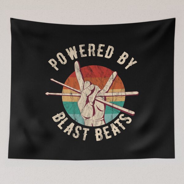 Item preview, Distressed Drummer Drumming Drum Sticks Blast Beats designed and sold by Carl's Clothing.