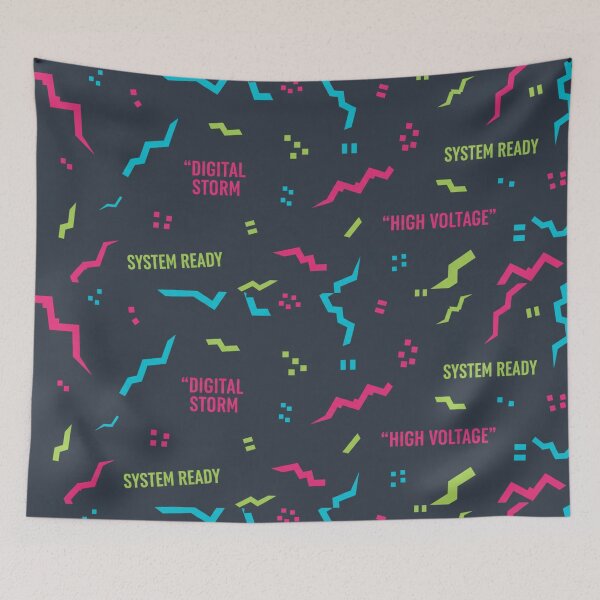 Item preview, Electric Gaming Wave Pattern designed and sold by StickVerse by Owais.
