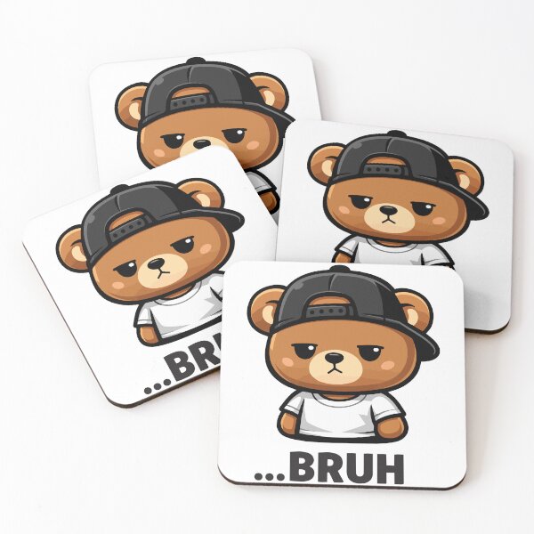Item preview, ...BRUH – Funny Grumpy Bear in Streetwear designed and sold by FamaPod.