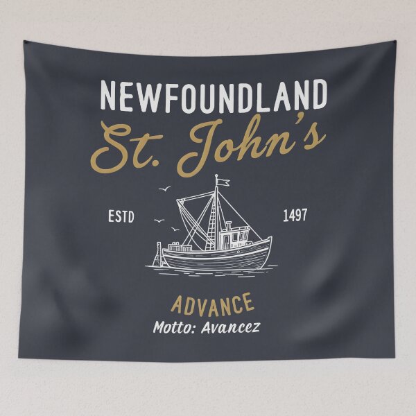 Item preview, St. John's Newfoundland Labrador Canada Simple Boat Pride Motto  designed and sold by HowToCanadian.