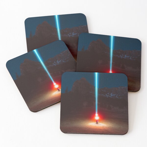 Item preview, Mysterious light under the stars – Night in the mountains designed and sold by Northprod.