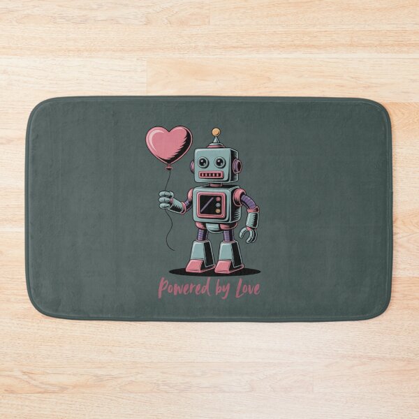 Item preview, Cute Retro Robot with Balloon designed and sold by All About DigiCraft by Fedelina.