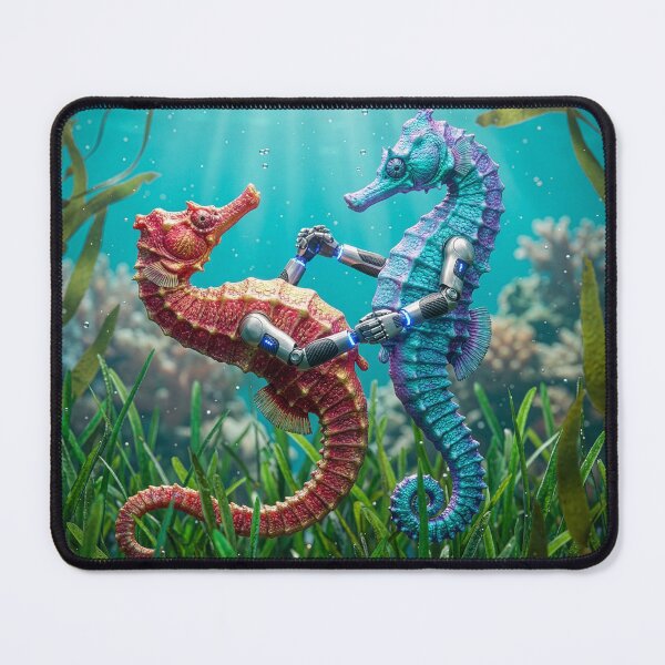 Item preview, Dancing Seahorses with Robot Arms designed and sold by Tridentulus.