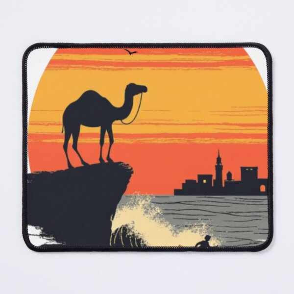 Item preview, Morocco camel surf vintage sunset designed and sold by Podnova.