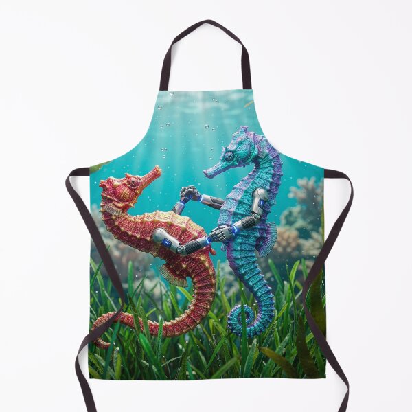 Item preview, Dancing Seahorses with Robot Arms designed and sold by Tridentulus.