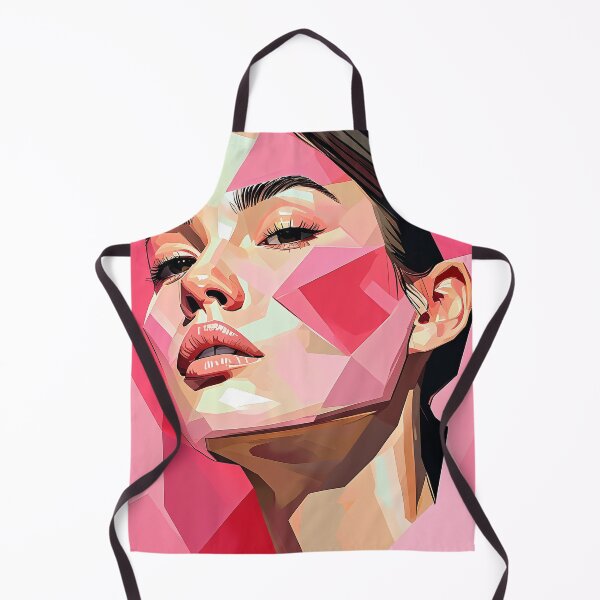 Item preview, Pieces of Her – Pink Geometric Face in Emotional Abstraction designed and sold by Pixelzo.
