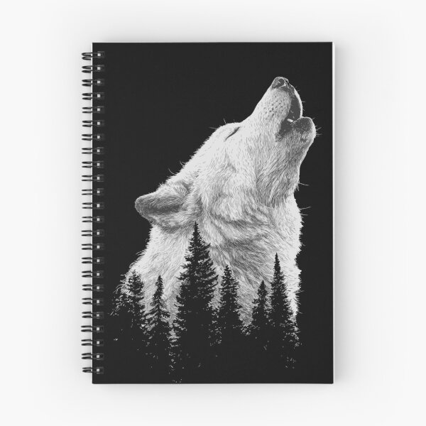 Item preview, Howling wolf with forest silhouette designed and sold by drizzd.