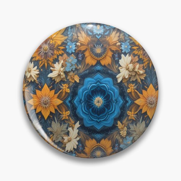 Item preview, Strawflower patterns preferably in blue and yellow designed and sold by Hot4Shirt.