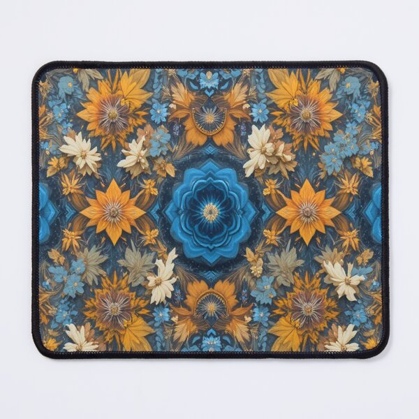 Item preview, Strawflower patterns preferably in blue and yellow designed and sold by Hot4Shirt.