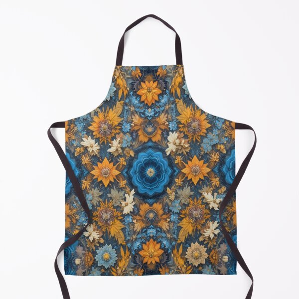 Item preview, Strawflower patterns preferably in blue and yellow designed and sold by Hot4Shirt.