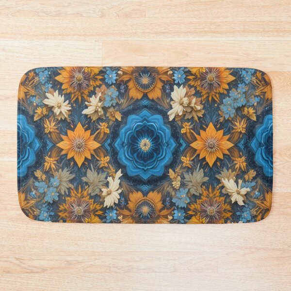 Item preview, Strawflower patterns preferably in blue and yellow designed and sold by Hot4Shirt.
