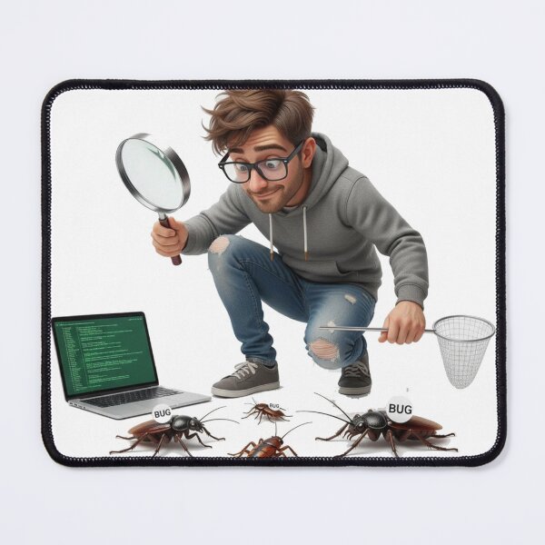 Item preview, Bug Hunt Under the Microscope designed and sold by RØNI AI.