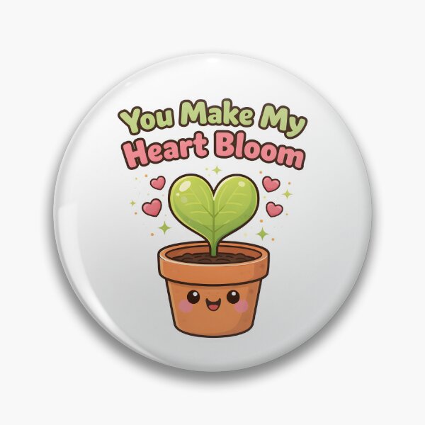 Item preview, You Make My Heart Bloom Cute Plant Love Design. designed and sold by The-T-In-Retro.