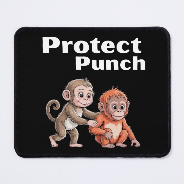 Item preview, Protect Baby Monkey Punch designed and sold by ZACK ART.