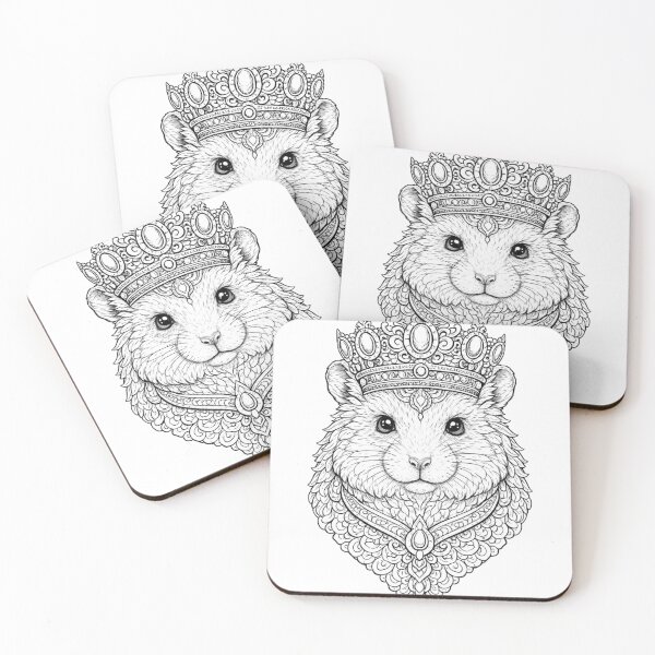 Item preview, Hamster Mandala Royal Line Art. designed and sold by Nika Art Studio.