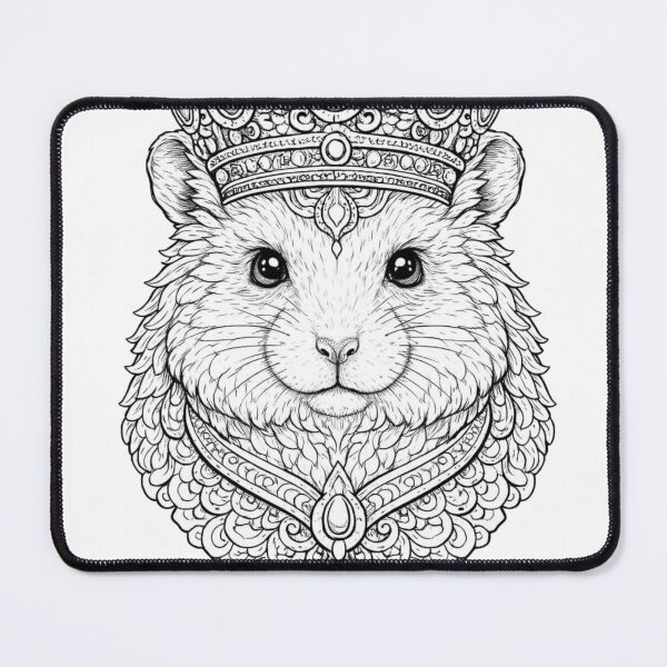Item preview, Hamster Mandala Royal Line Art. designed and sold by Nika Art Studio.