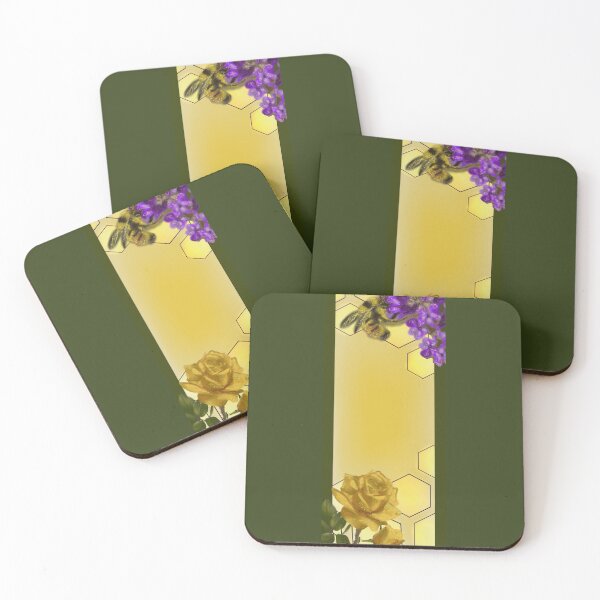 Item preview, Honeycomb heliotrope bee designed and sold by AziJ-Designs.