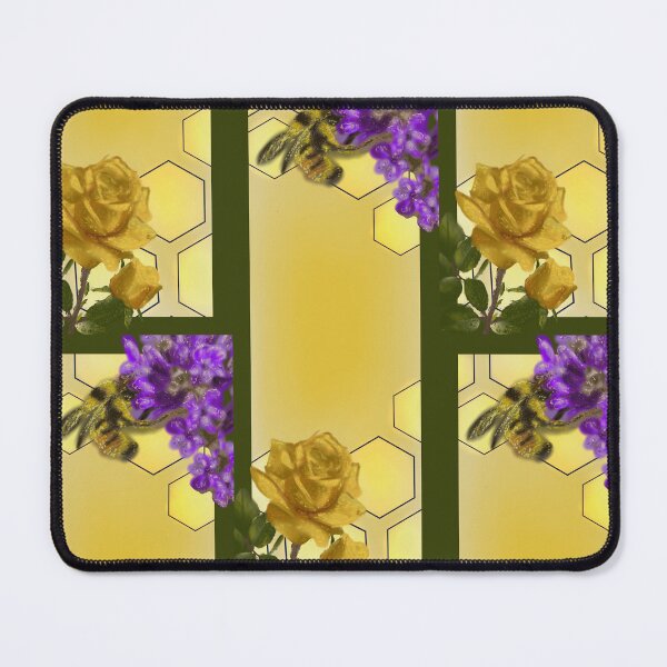 Item preview, Honeycomb heliotrope bee designed and sold by AziJ-Designs.