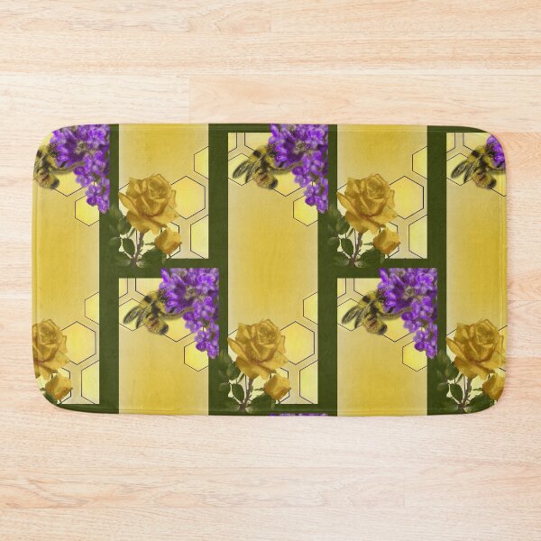 Item preview, Honeycomb heliotrope bee designed and sold by AziJ-Designs.