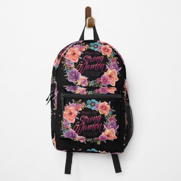 Item preview, Here’s to Strong Women – Inspirational Floral Women’s Day Quote designed and sold by YourTrendyTees.