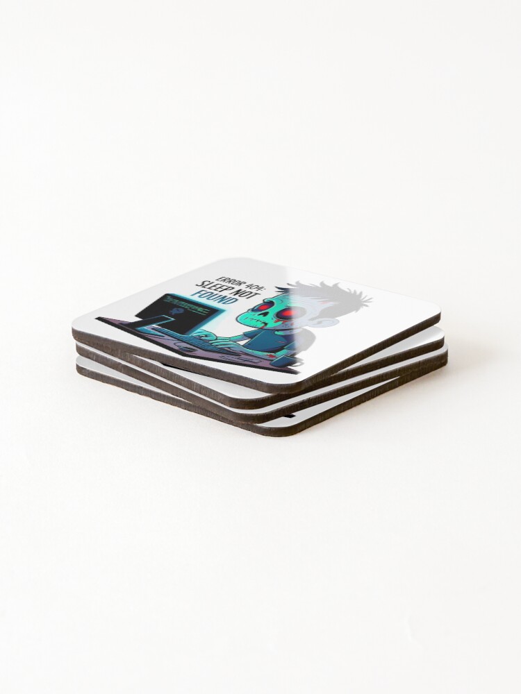 Thumbnail 4 of 5, Coasters (Set of 4), Sleep Not Found Coding Mode designed and sold by Roniaishop.